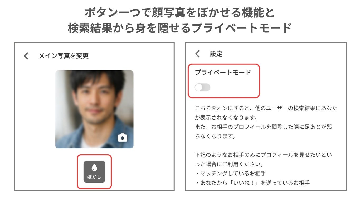 マリーゴー身バレ防止機能